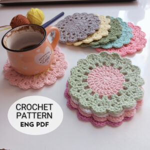 Crochet Flower Coaster Pattern